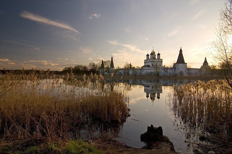 монастырь, пейзаж, природа, волоколамск, пасха, православие photo preview