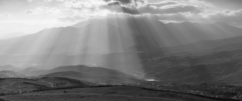 крым, лучистое, демерджи, панорама, лучи, солнце Лучистое.photo preview