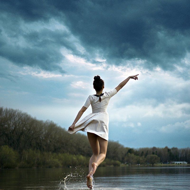 двушка, цвет, мгновение, 6х6 Girl of the seaphoto preview