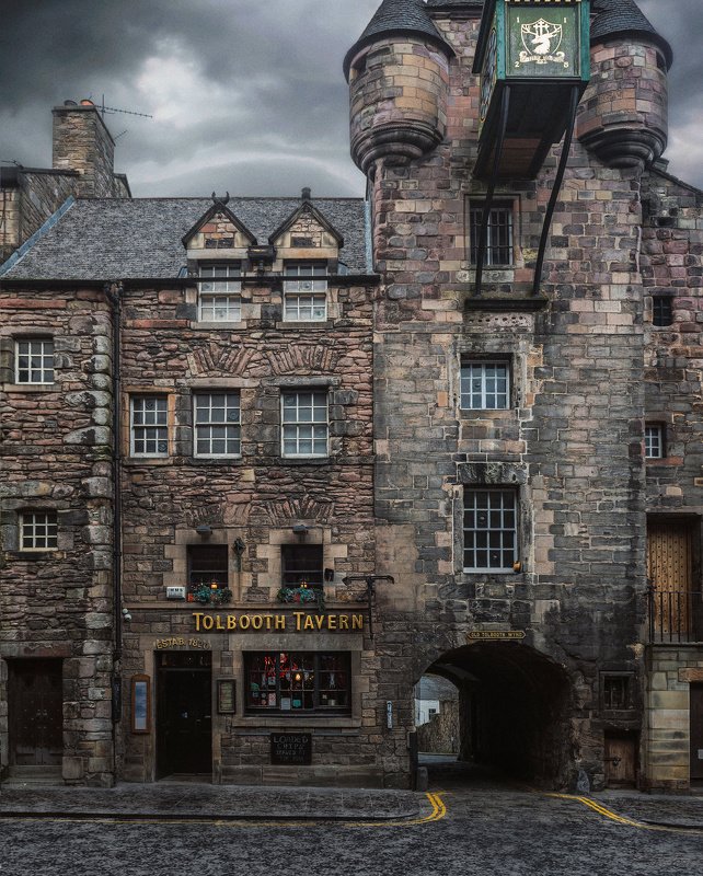 эдинбург, шотландия, город, архитектура Уходящееphoto preview