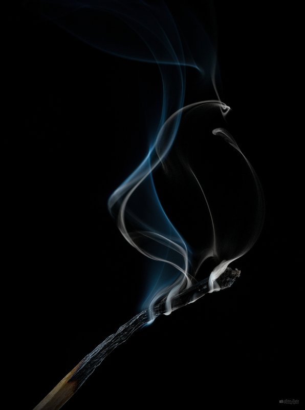 спичка, дым, душа Потухшая спичкаphoto preview