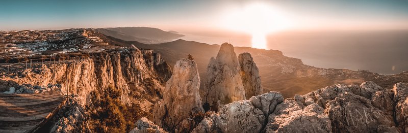 крым, рассвет, горы, море, ялта Рассвет на Ай-Петри фото превью