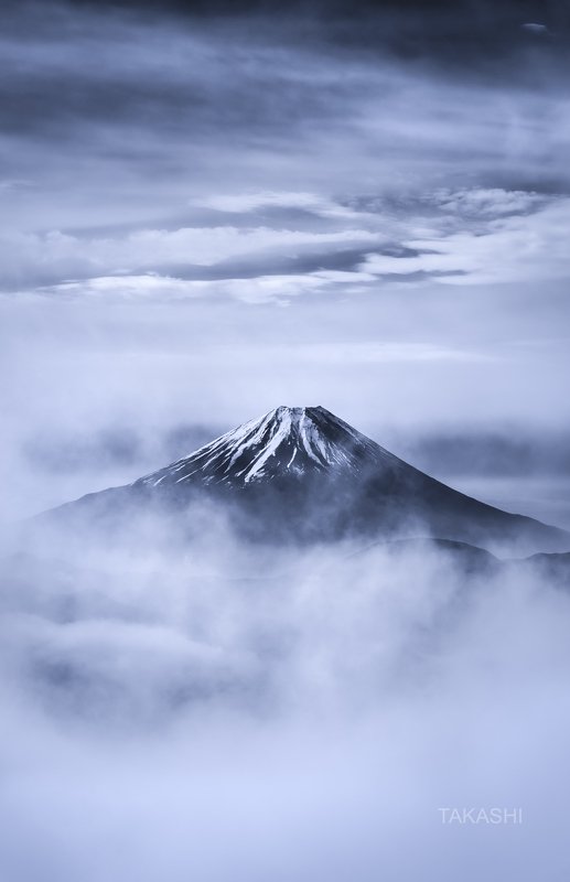 Fuji,Japan,mountain,fog,clouds, Fuji in cloudsphoto preview