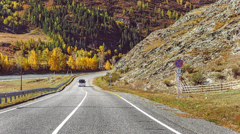 пейзаж, осень, горы, река, Горный Алтай  Осенний Горный Алтай. photo preview