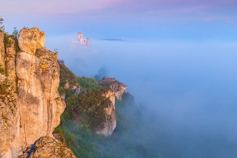 mirow, castle, silesia, slask, poland, landscape, rocks, sunrise, sunset, canon, polska, bobolice,mirow castle, jurassic, rydzewski,  Castle in Mirówphoto preview