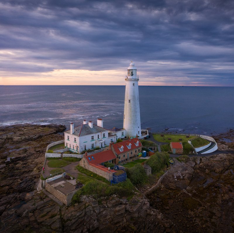 england, lighthouse, англия, маяк England. St Mary\'s Lighthousephoto preview