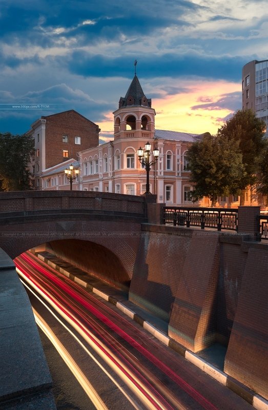воронеж, россия, артем мирный, шпиль, небо, утро, artyom mirniy, voronezh, свет, каменный мост, capriccio, veduta, photoartist, ведута, каприччио, фотохудожник Каменный мостphoto preview