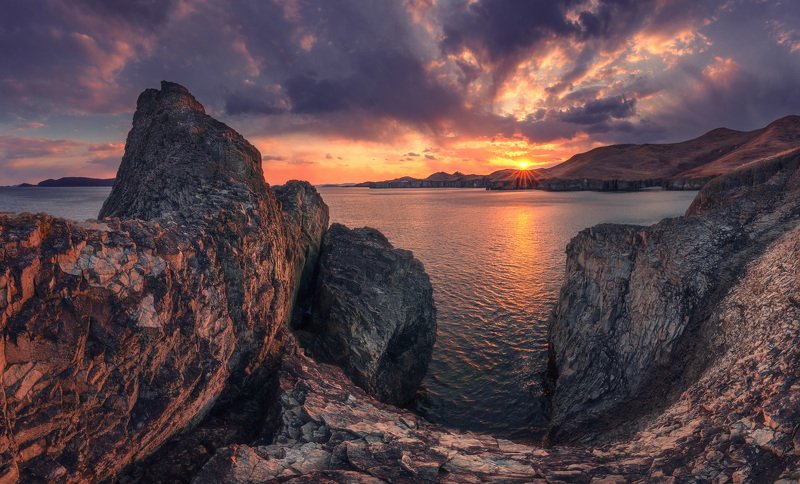 вечер, море, скалы ***photo preview