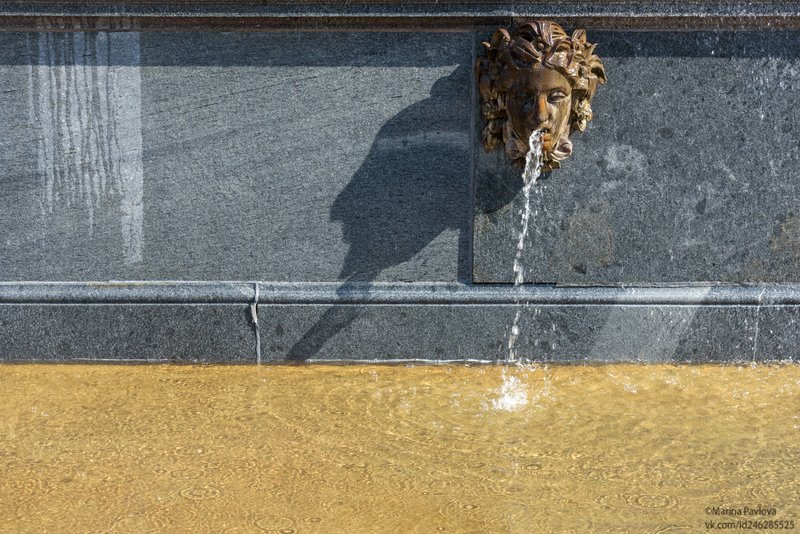 город, петергоф, пригороды санкт-петербурга, нижний парк, фонтан \\ Интеграция Тени.Тень маскароны - Мефистофель.photo preview