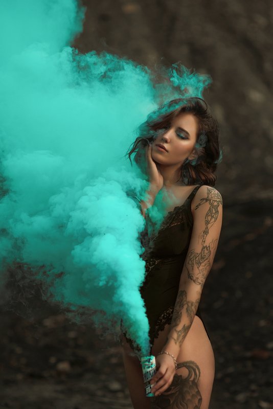 Blue smokephoto preview