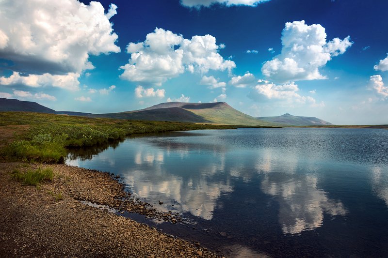 пейзаж, горы, север, платопуторана, плато, тундра Горы севераphoto preview