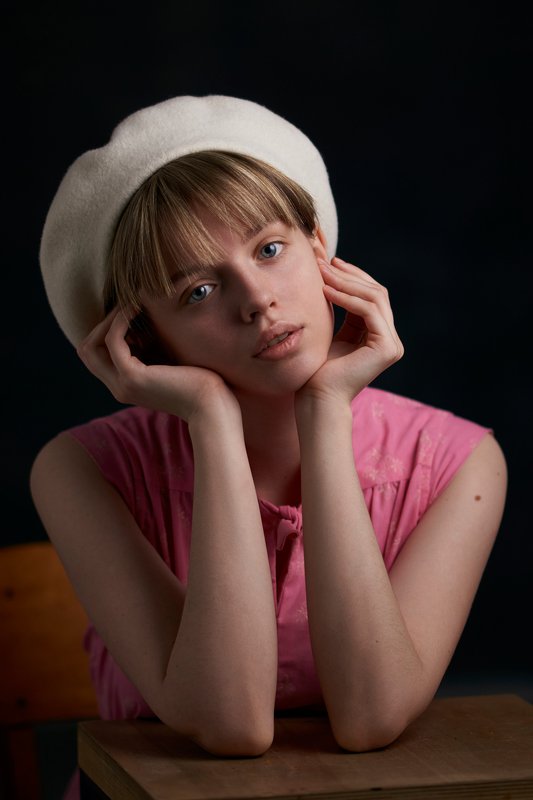 portrait, girl, lowkey, black, beautiful, pretty, eyes, lips, портрет, девушка, blue eyes Юляphoto preview