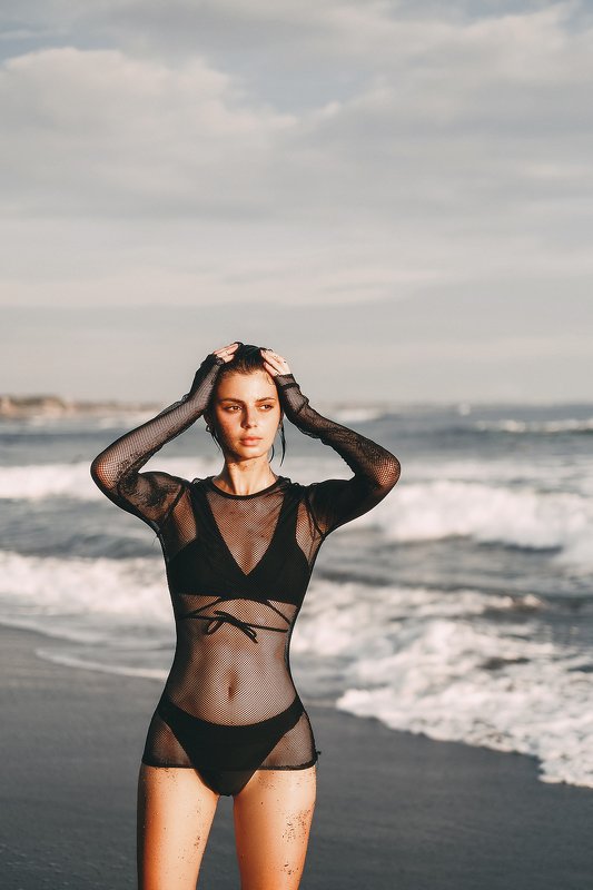 океан, волны, девушка, песок, пена, nude, nature, солнце, прозрачное платье, вода, мокрые волосы, мокрая девушка, девушка в воде Мой океанphoto preview