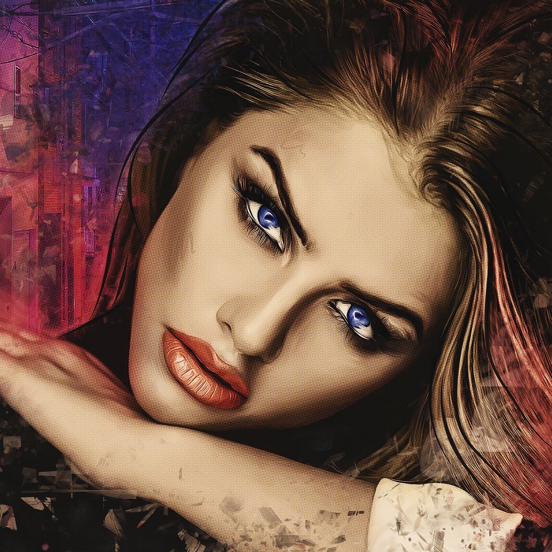 арт-портрет по фото из инстаграмаphoto preview