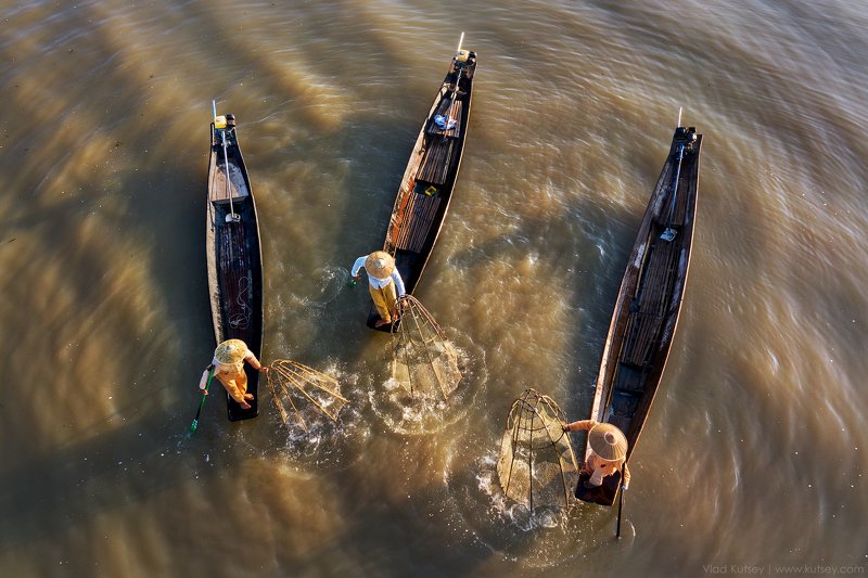 мьянма, бирма, инле, интха, рыбаки, озеро, лодки Дети озераphoto preview