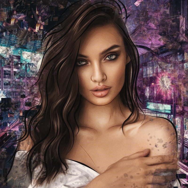 арт-портрет по фото из инстаграмаphoto preview