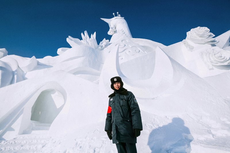 Снежный городphoto preview