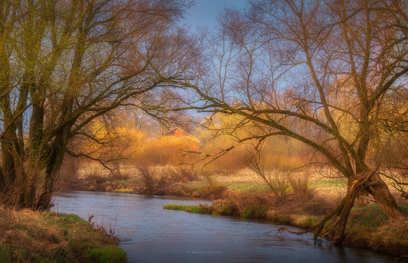 весна,закат,пейзаж,угра Свет апреля...photo preview