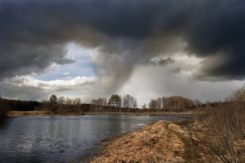 черные тучи, темные тучи, непогода, перед дождем photo preview