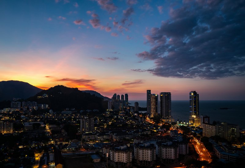 sunset, Malaysia, эксперимент, закат, Малайзия, experiment Five Celestial Sentimentphoto preview