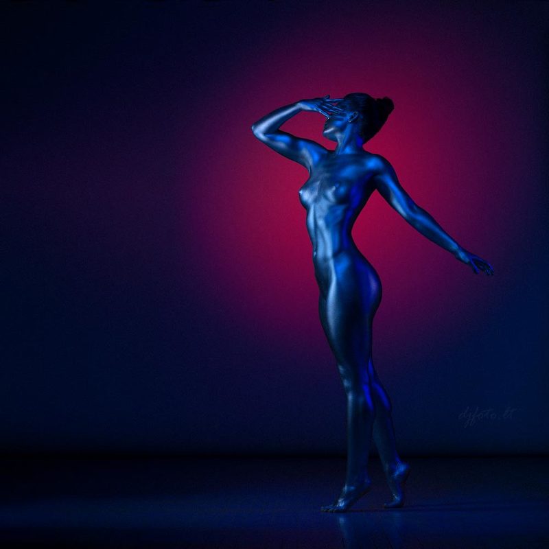 djfoto, nudevilnius, bodyart, bodypainting, metallography, metallic From dusk till dawn / С заката до рассветаphoto preview