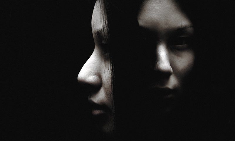 портрет, лицо, контур, девушка, женский портрет, portrait, girl, face, outline, female portrait Night.photo preview