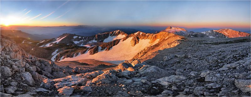 оштен, лаго-наки, горы Оштен. Утро.photo preview