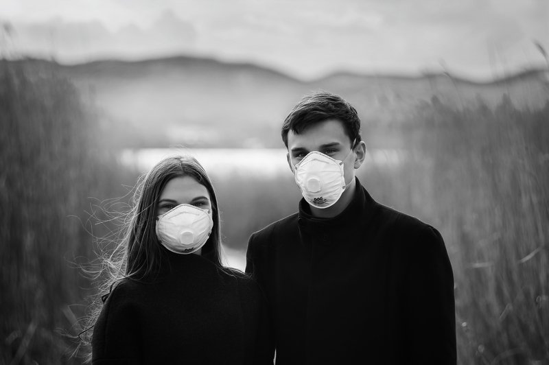 covid-19, изоляция, портрет, чб, монохром, чб портрет Любовь во время чумыphoto preview