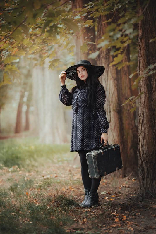 retro girl vintage autumn Anitaphoto preview
