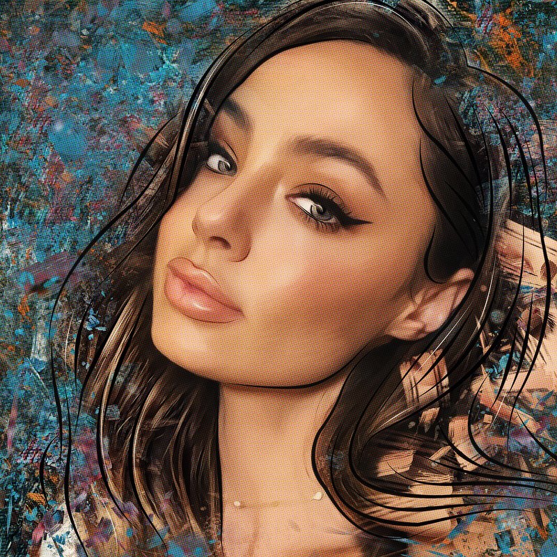 арт-портрет по фото из инстаграмаphoto preview