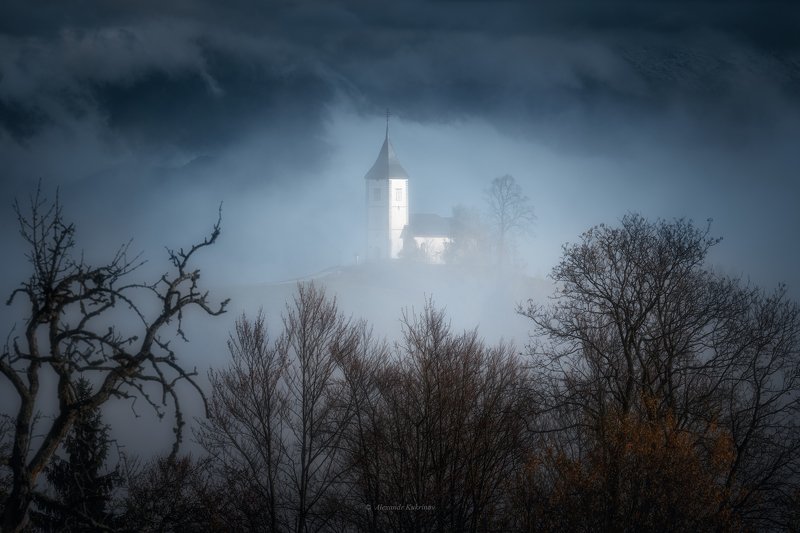 словения, осень, туман, пейзаж, утро, jamnik Волнения небес...photo preview