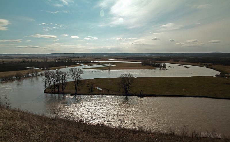 пейзаж весна река ай башкирия Река Ай разлиласьphoto preview