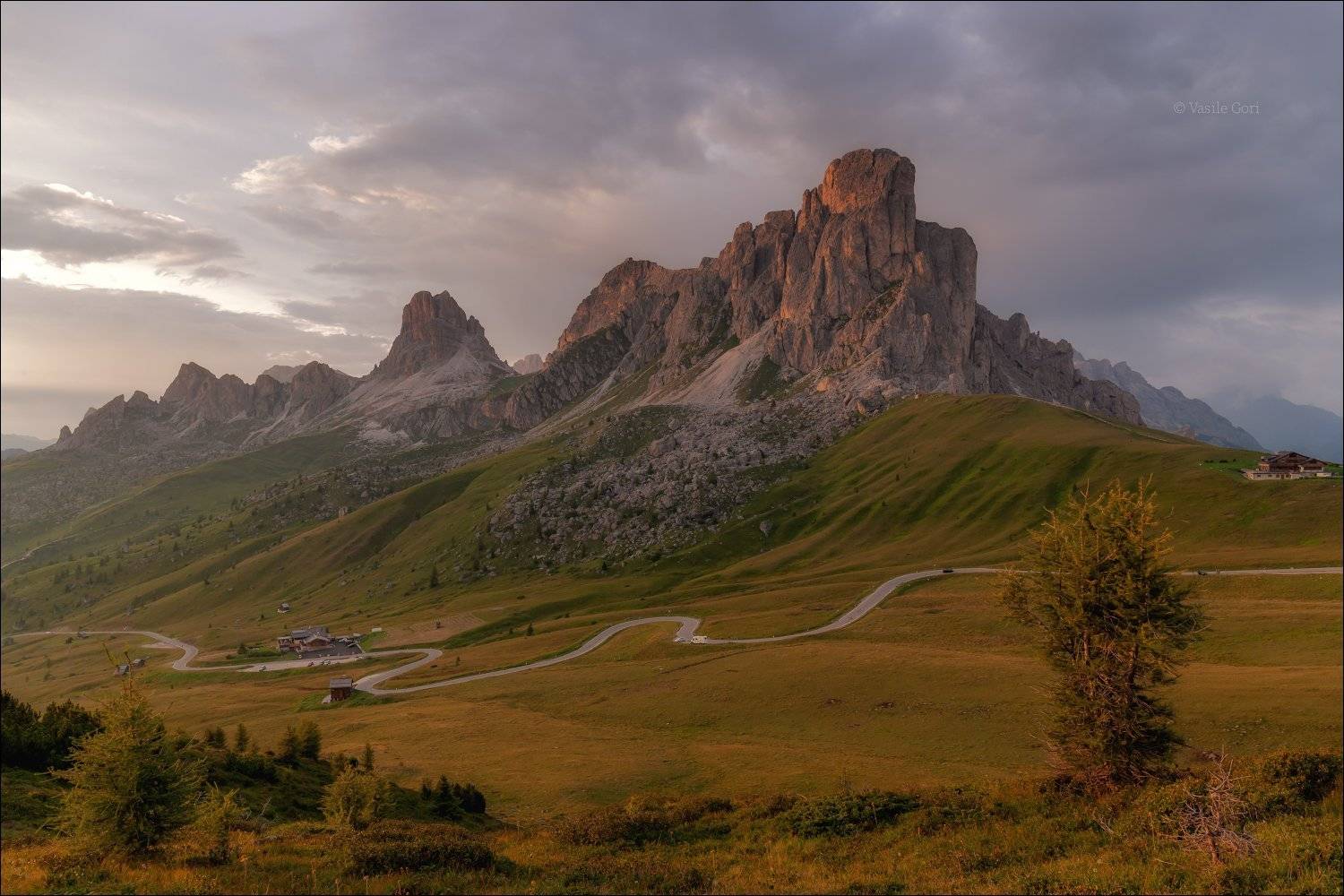 доломитовые альпы,passo giau,панорама,лето,италия,alps, Василий Гори