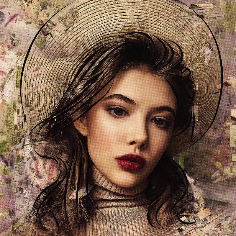 арт-портрет по фото из инстаграмаphoto preview