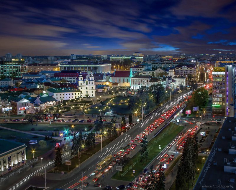 беларусь, город, минск, вечер, фотосфера-минск Самое сердце городаphoto preview