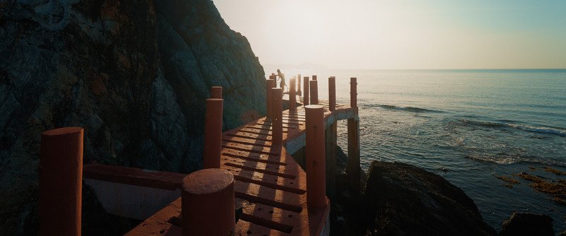 path, sun, sea, mountain, sky, cinematic, cine, colors. colorgrading, colorgrade Path to the sunphoto preview
