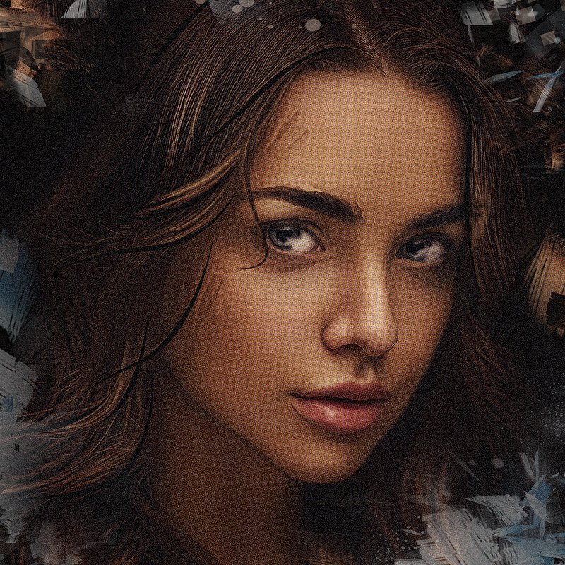 арт-портрет по фото из инстаграма автор фото фотограф Казанцев А.photo preview