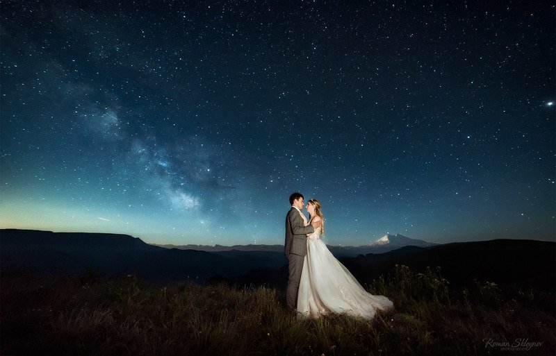 свадьба, горы, ночь Свадьба в горахphoto preview