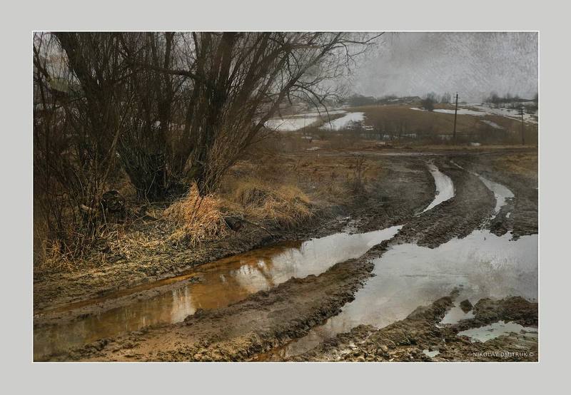 пейзаж бездорожье. весна. д. Кехтаphoto preview