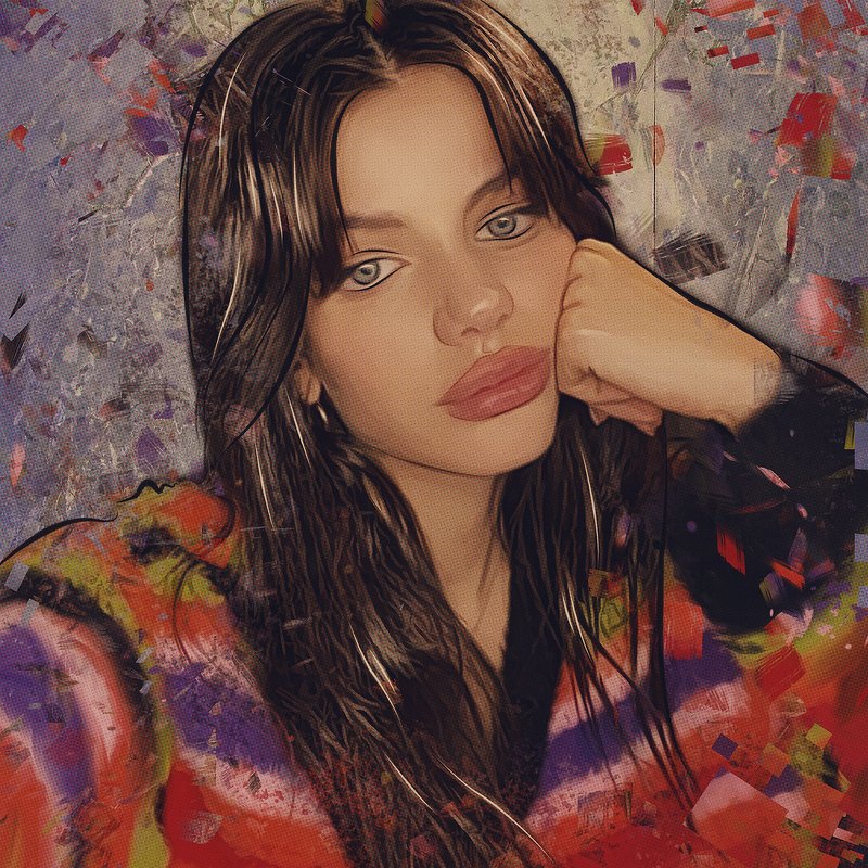 арт-портрет по фото из инстаграмаphoto preview