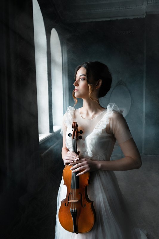 скрипка историческая фатин  дым студия  Александраphoto preview