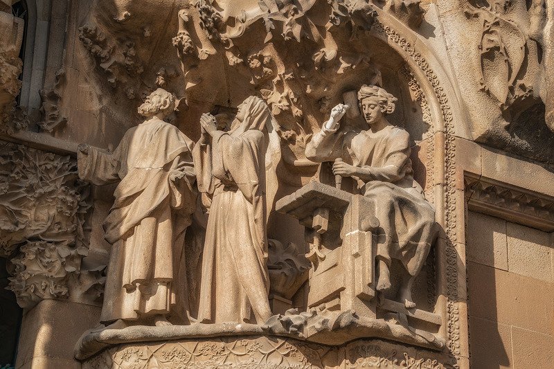 барселона, barcelona Рождество Христово (фрагмент фасада)photo preview