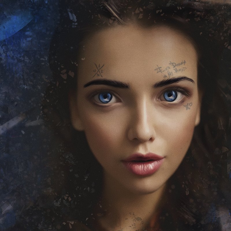 арт-портрет по фото из инстаграма. автор фотографии А. Казанцевphoto preview