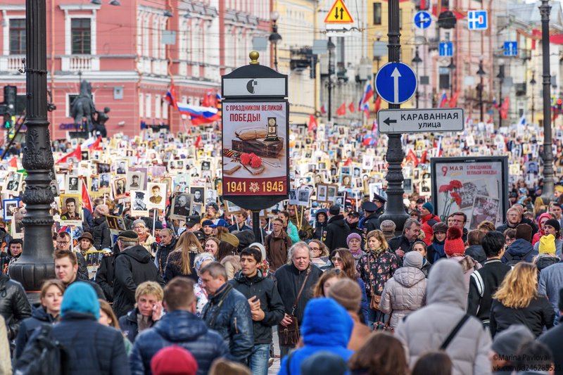 город, петербург, невский проспект, бессмертный полк, стрит, репортаж,9 мая Подлинное народное единениеphoto preview