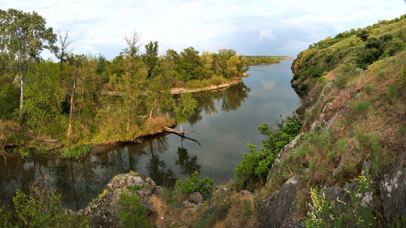 landscape,nature,sky,весна,вода,закат,зелень,камни,краски,небо,отражение,панорама,пейзаж,природа,река,скалы,сюжет,рекаднепр Майские широты 2photo preview