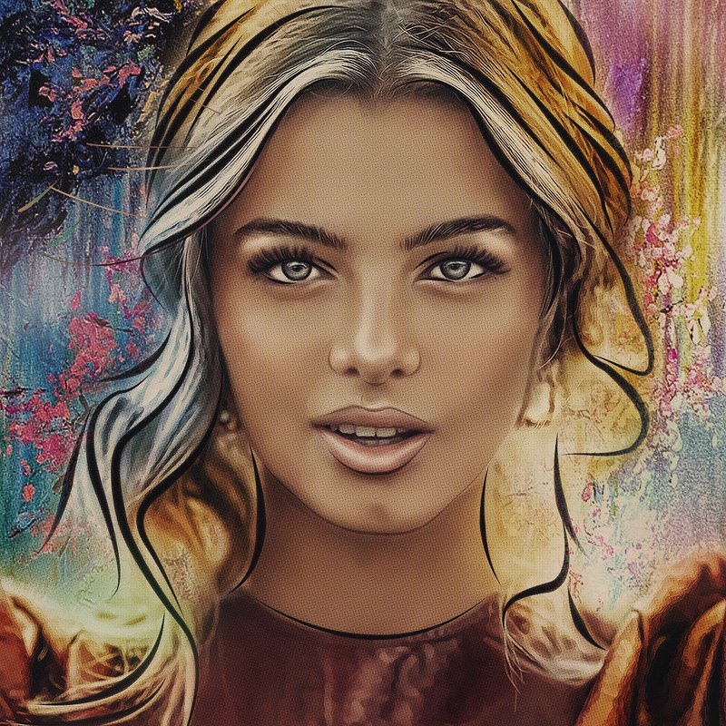 арт-портрет по фото из инстаграмаphoto preview