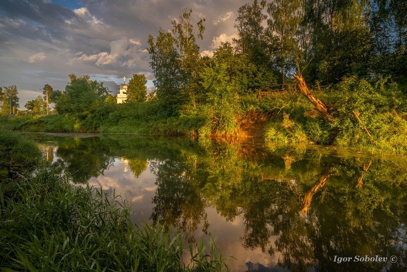 вечер, пейзаж, гефсиманский сад, истра, новоиерусалимский монастырь Вечер после дождяphoto preview