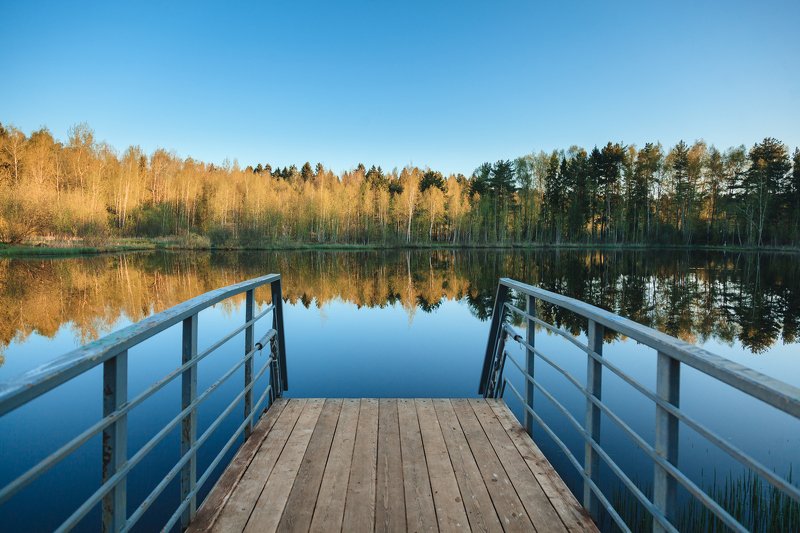 Зеленоград Рассвет на озереphoto preview