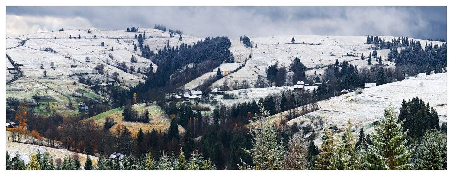 карпаты, горы, утро, снег, Кочетков Евгений