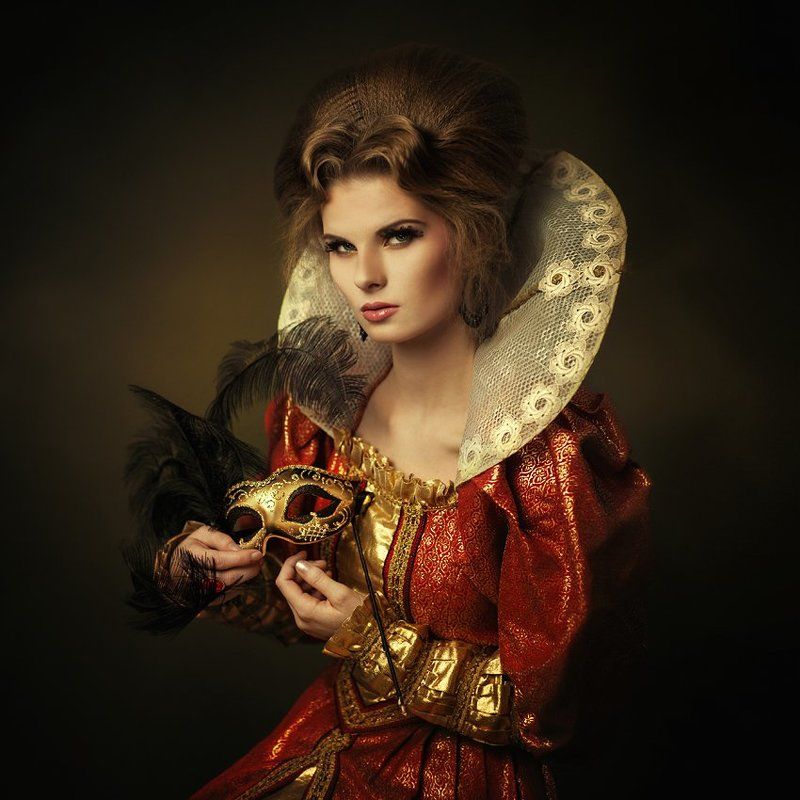 portrait, woman, studio, vintage ...photo preview